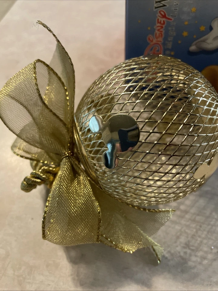 Disney World Christmas Ornament Gold Mesh Ball Mickey Mouse Ears Potpourri - Image 4 of 4