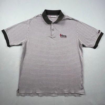VTG Slazenger Polo Shirt Mens XL Plaid Cotton The Preserve Grand View Lodge Golf
