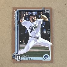 2025 Topps Update Series #US66 Zack Littell Gold Border Insert #0155/2025 Rays 