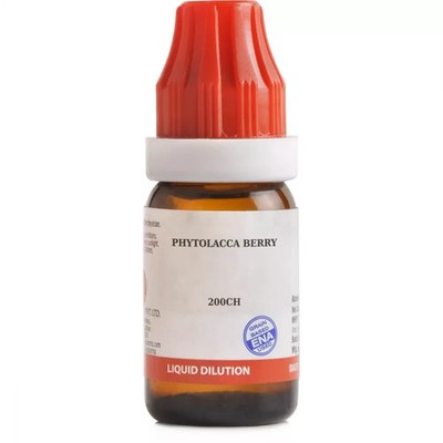BJain Phytolacca Berry 200 CH (10ml) Homeopathic Drop Free Shipping