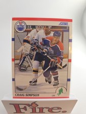 1990-91 Score - Craig Simpson #58 Edmonton Oilers 