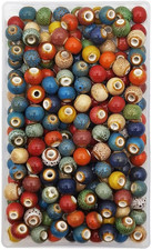 180 Pieces Porcelain Beads Chinese round Ceramic Beads 8Mm for Handmade Jewelry