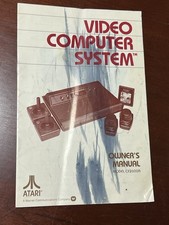 1980 Atari Video Computer System CX2600A Owner's Manual