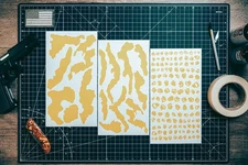 Chocolate Chip Camo High Heat Vinyl Stencil Kit - 3x 11"x6" Sheets Cerakote Mask