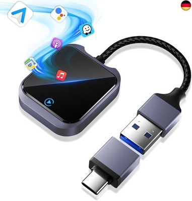 2026 CarPlay Wireless Adapter & Android Auto Wireless Adapter, USB-A/USB-C,