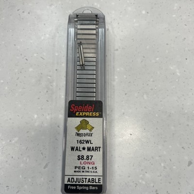 New SPEIDEL Twist-O-Flex Watch Band Mens 16-22mm Lugs W/Spring Bars LONG 162wl