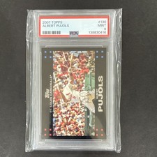 Topps 2007 Albert Pujols #130 PSA 9 Base Set St. Louis Cardinals Baseball Card