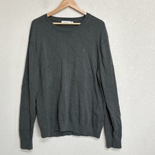 Calvin Klein Men  s XL Dark Green Cotton Crewneck Sweater
