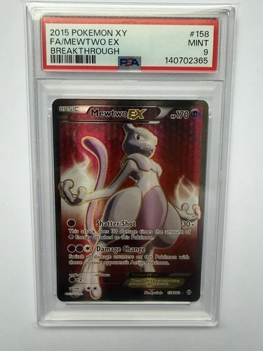Mewtwo EX 158/162 XY BreakThrough PSA 9