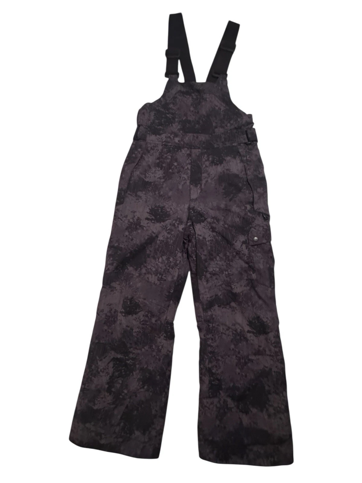 Columbia Kids' Snowslope III Bib snow pants black marble print Y10/12