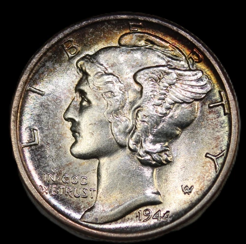 1944-D 10C Mercury Dime- gem bu / free shipping- jam421