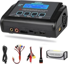 Versatile 150W Smart Battery Charger for LiPo/Li-ion With Multiple Connectors