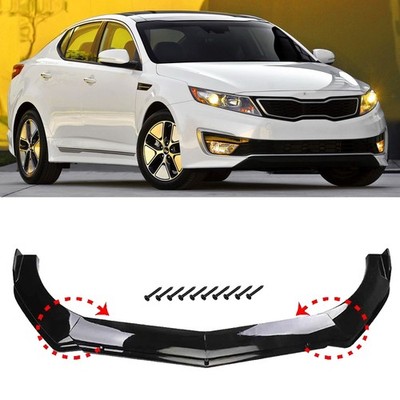 For Kia Optima 2010-2020 Black Front Bumper Lip Chin Spoiler Splitter Body Kit