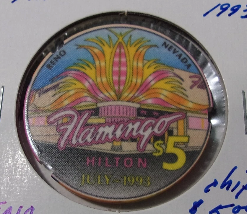Flamingo Casino Chips Indiana Collectible Individual $5 Casino