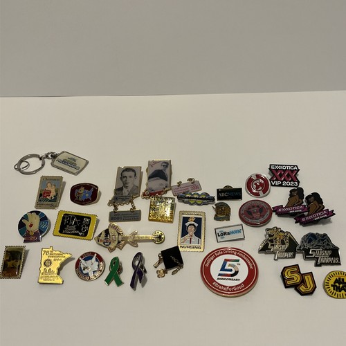 28 Mixed Pins, Vintage And New lot
