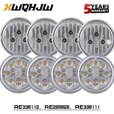 8pcs LED Work lights Kit For Deere 55/60 Series: 4055 4255 4560 4760 4960