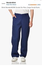 Wink NWT Mens Scrub Pants Lg Short