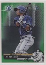 2017 Bowman Chrome Prospects Retail Green Refractor 47/99 Luis Almanzar 15fy