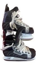Bauer Supreme 100 Youth Hockey Skates Size 13Y Black Silver Ice Kids Boys Girls