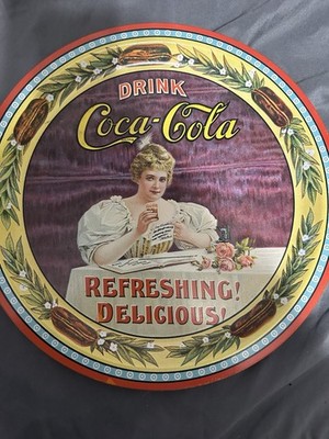 Vintage Coca Cola Tray 75th Edition Serial Number Plate
