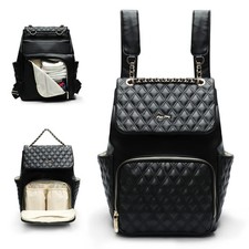 Diaper Bag Backpack 13 Pockets, Changing Pad, Stroller Straps - Stylish Baby