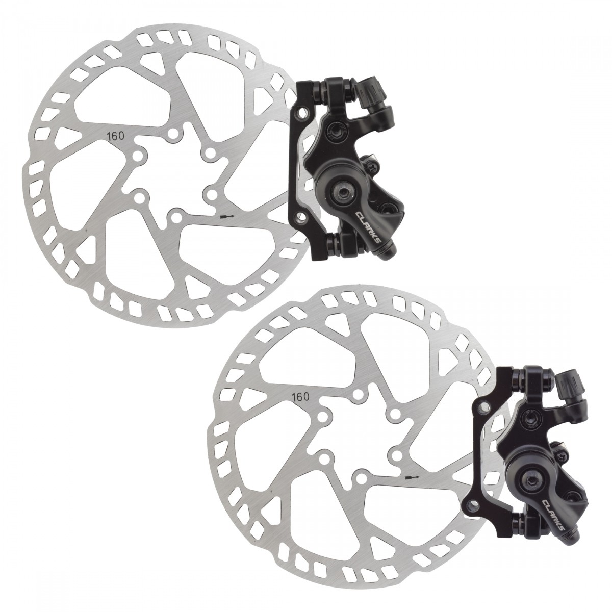 Clarks CBS-03 Mechanical Disc Brake Set 160mm IS Mount for E-Bikes - Cyclists