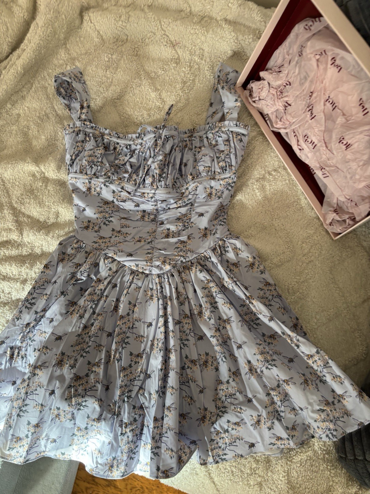 House of CB Ophelia Cotton Mini Dress Size XS RRP £179 image 3