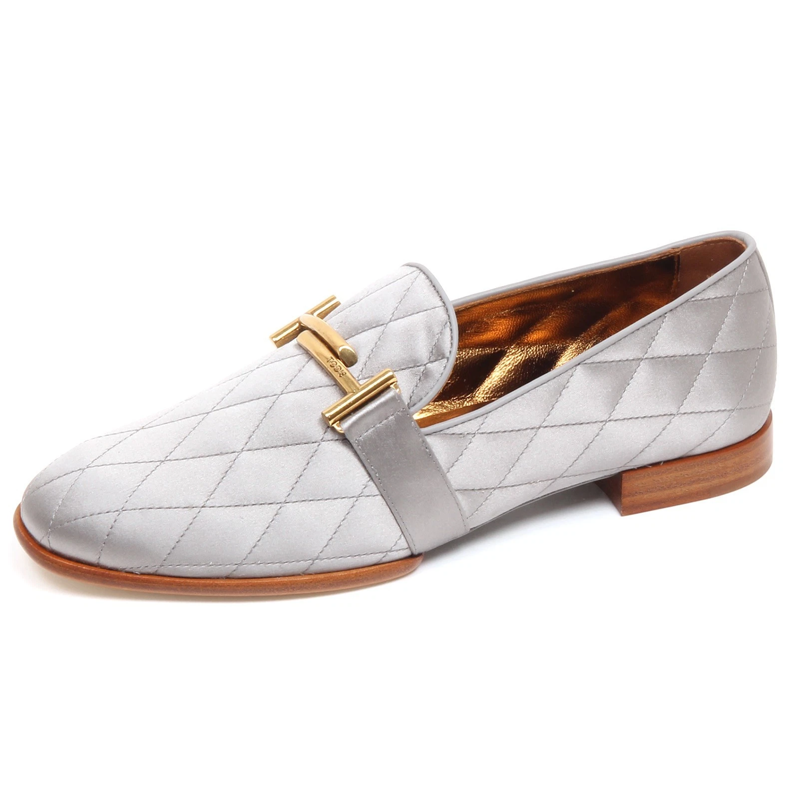 F3272 mocassino donna satin grey TOD’S scarpe raso shoe loafer woman