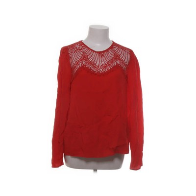 H&M+, Bluse, Größe: 46, Rot, Baumwolle/Polyester/Viskose, Einfarbig, Damen #mcI