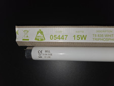 Bell Lighting 15W T8 450mm 18" Fluorescent Tubes Cool White 3500k