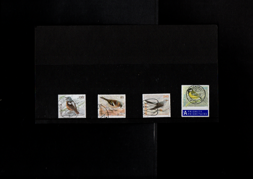 STAMPS SWITZERLAND BIRDS 4 DIFFERENT STAMPS USED - Picture 2 of 2