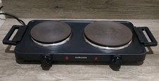 Cookworks 2500W Table Top Double Hotplate Hob 939/4827  (Only 1 Hob Is Working)