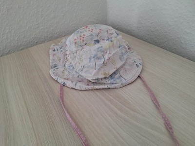 MAXIMO Baby Anglerhut Gr. 49 mehrfarbig Blumenmuster mit Bindeband