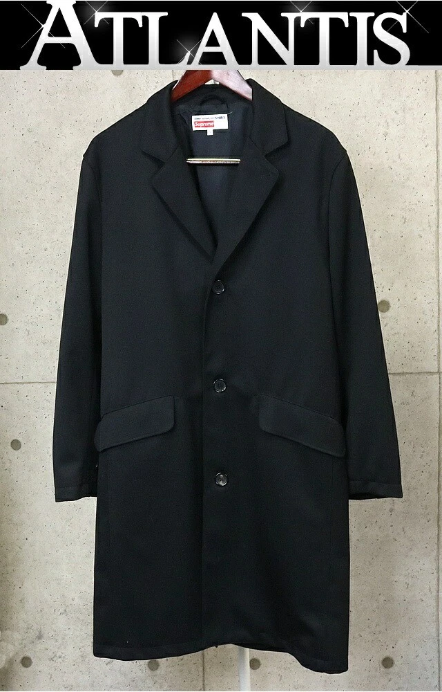 Manteau Supreme GARCONS SHIRT 18AW mélangé taille:M noir 97