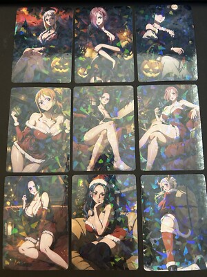   Sexy special Goddess Waifu Anime Doujin Card 9pcs HZW-14