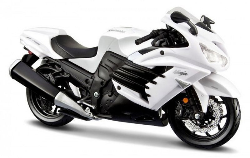 KAWASAKI Ninja ZX-14R - white - Maisto 1:12 | eBay