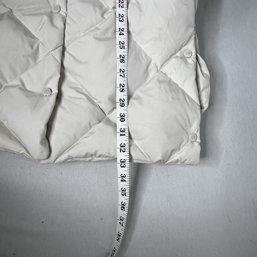 ZARA Girl's Down Puffer Jacket w/Hood, Sz 11/12 Beige EUC - Picture 9 of 12