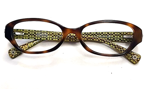 Coach HC6015 5031 Delaney Tortoise Brown Green Eyeglasses Frame 50-16 130 - Picture 6 of 6
