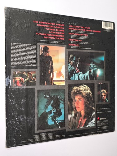 TERMINATOR SOUNDTRACK LP OST BRAD FIEDEL SCORE 1984 ENIGMA RECORDS ELECTRONIC 12 - Imagen 15 de 24