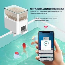 Automatic WiFi Smart Fish Feeder For Aquarium Timing Fish Food Dispenser Lot P5