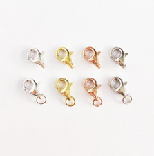 8x12mm Sterling Silver Lobster Claws Clasp for Necklace Bracelets Jewelry DIY