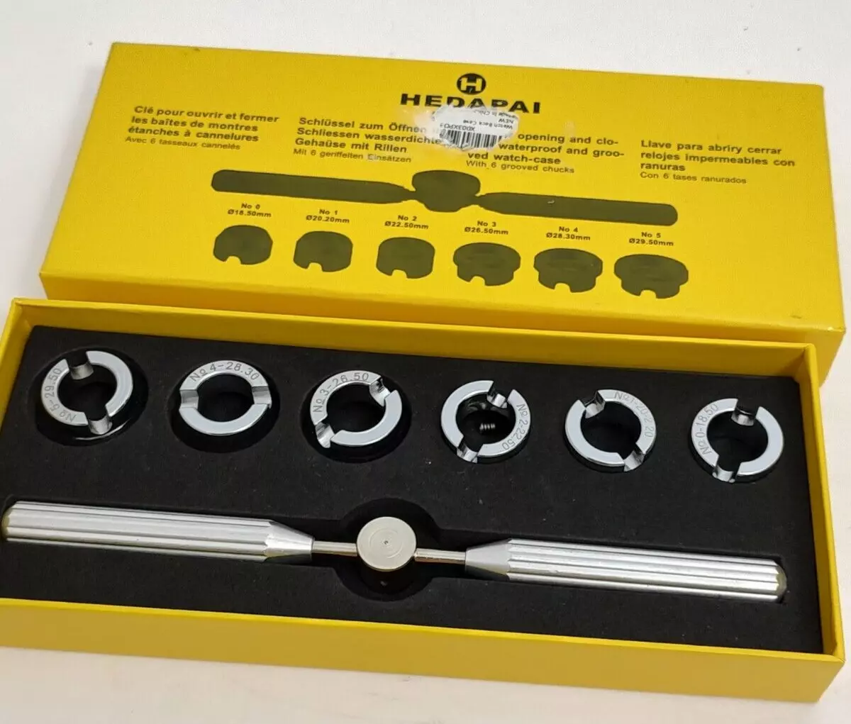 HEDAPAI 5537 Watch Tool Screw Back Case Opener Oyster Case Compatible New Box