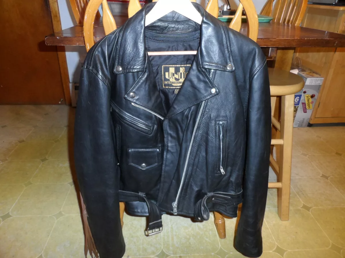 Unik leather top jacket womens