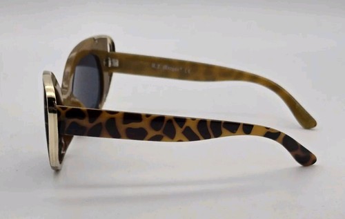 A.J. Morgan Brown Leopard Print Cateye Women's Sunglasses 40115 - Picture 6 of 12