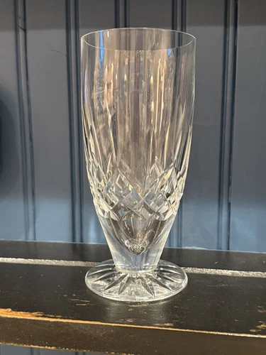 Vintage WATERFORD Cut Crystal ICE TEA Footed Tumbler Water Glass *Read*