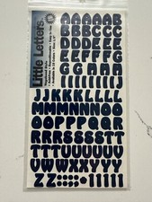 Making Memories Little Letters Vagabond Style Navy Repositionable 1/2" Scrapbook