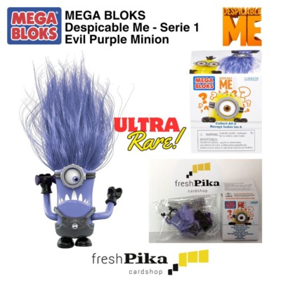 Mega Bloks Despicable Me Minions Serie Ultra Rare Evil Purple Minion 