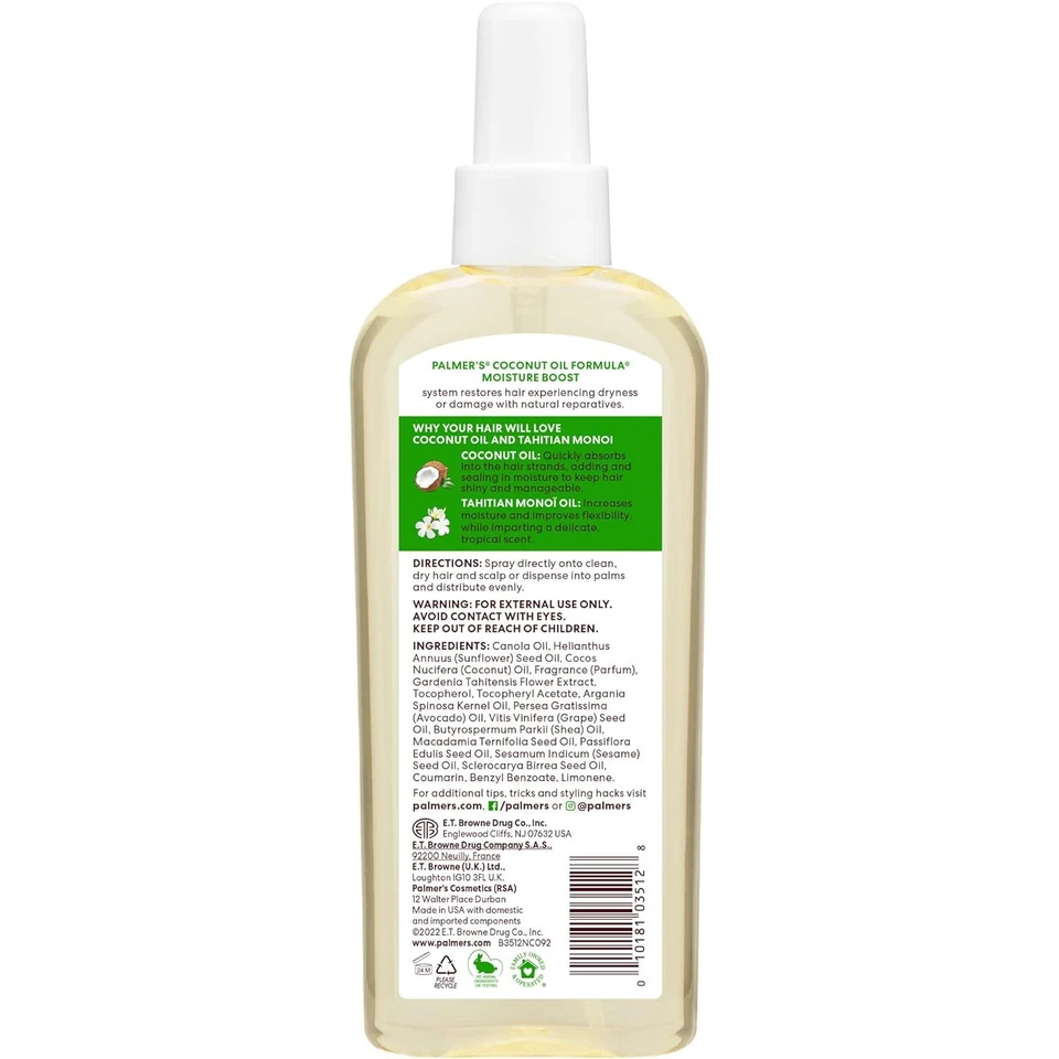 Palmers Coconut Oil Moisture Boost Hair and Scalp Oil Unisex 5.1 oz - Image 2 of 4
