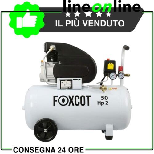 Compressore ad aria 50 litri Foxcot FL50 8 bar 2,0 Hp - Foto 4 di 10