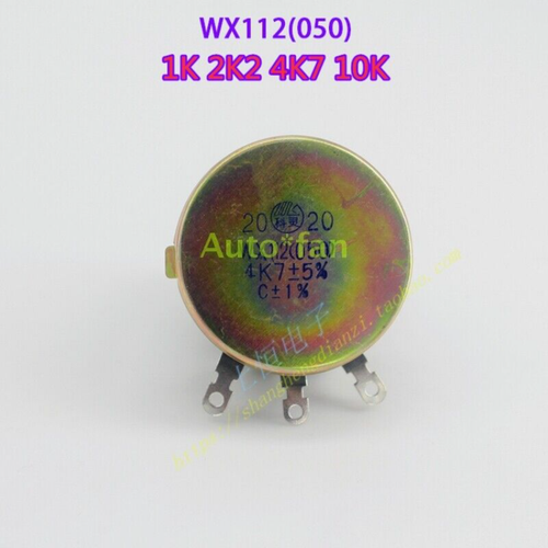 Single Coil Wound Potentiometer WX112(050) 5W 1K 2K2 4K7 10K 10 STÜCK - Bild 1 von 3